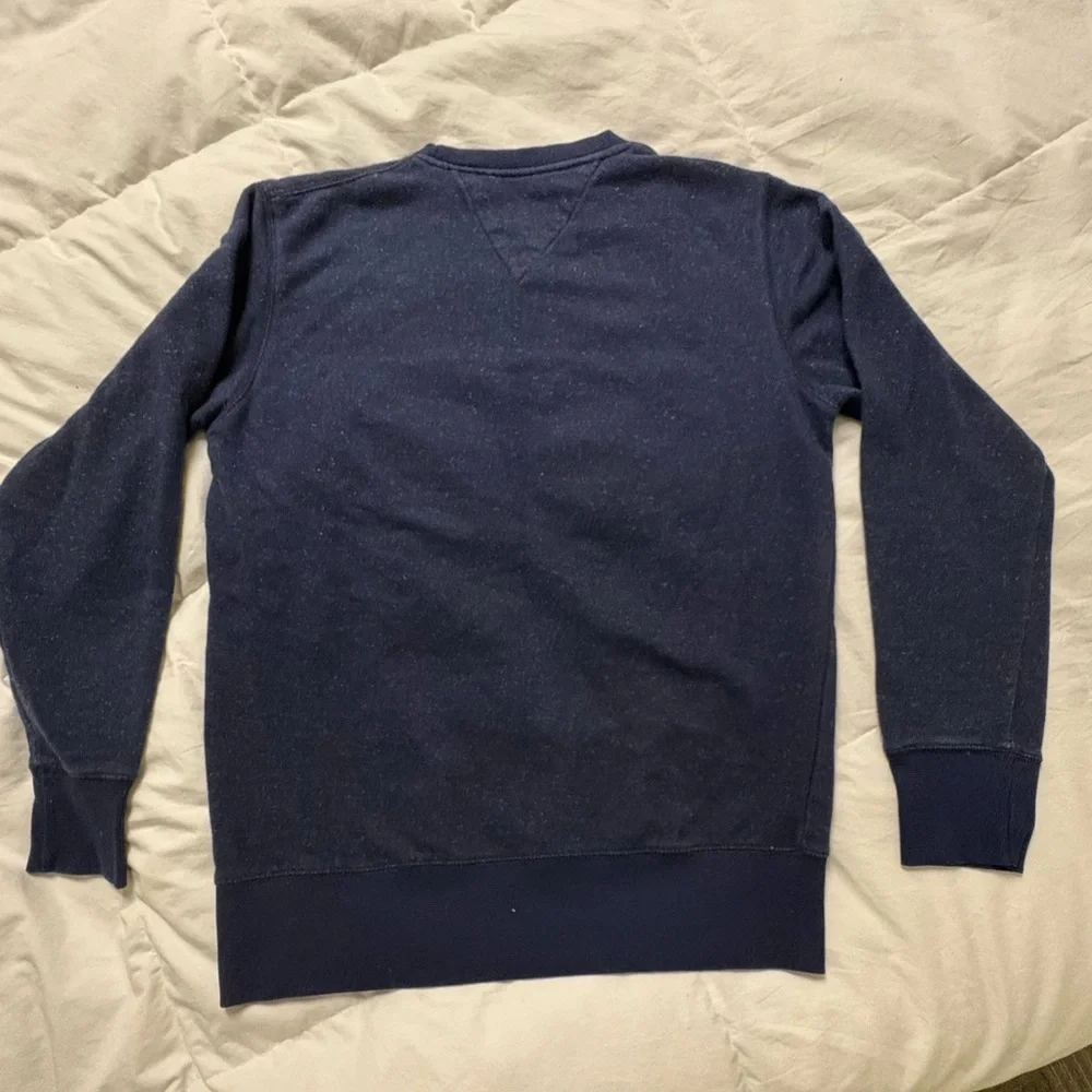 Vintage Tommy Hilfiger Flag Logo Crewneck Sweatshirt | Navy | 90s/Y2K Women’s L - Picture 9 of 9